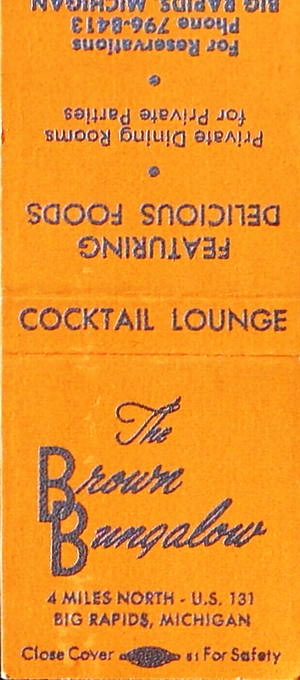 Brown Bungalow - Matchbook (newer photo)